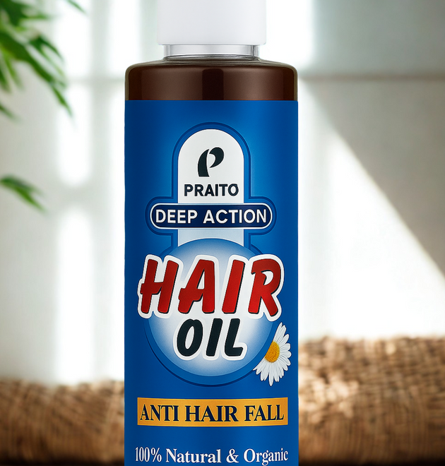 Praito Hair Oil – Stop Hair Fall, Boost Growth & Shine Naturally
